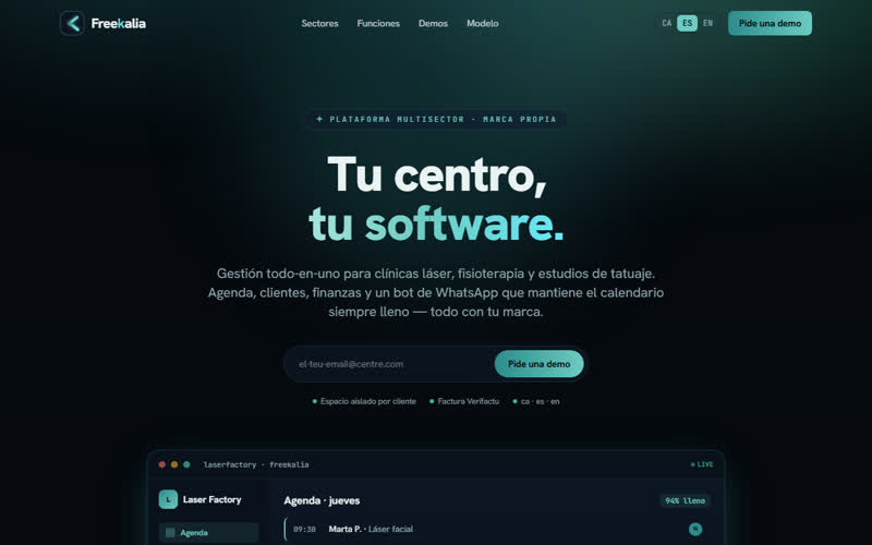 Captura del web de Freekalia