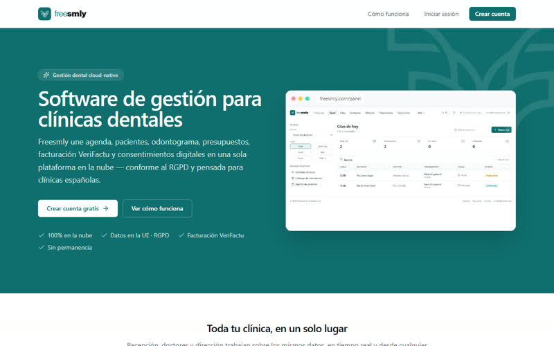 Captura del web de Freesmly